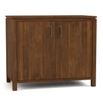 Dwyer Two-Door Cabinet - With Hutch / 804 Ember / 05 Nickel Square Pull - Image 18