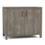 Dwyer Two-Door Cabinet - With Hutch / 804 Ember / 05 Nickel Square Pull - Image 16