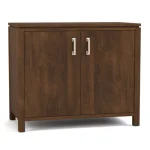 Dwyer Two-Door Cabinet - With Hutch / 804 Ember / 05 Nickel Square Pull - Image 11