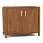 Dwyer Two-Door Cabinet - With Hutch / 804 Ember / 05 Nickel Square Pull - Image 8