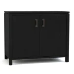 Dwyer Two-Door Cabinet - With Hutch / 807 Harvest / 04 Bronze Square Pull - Image 12