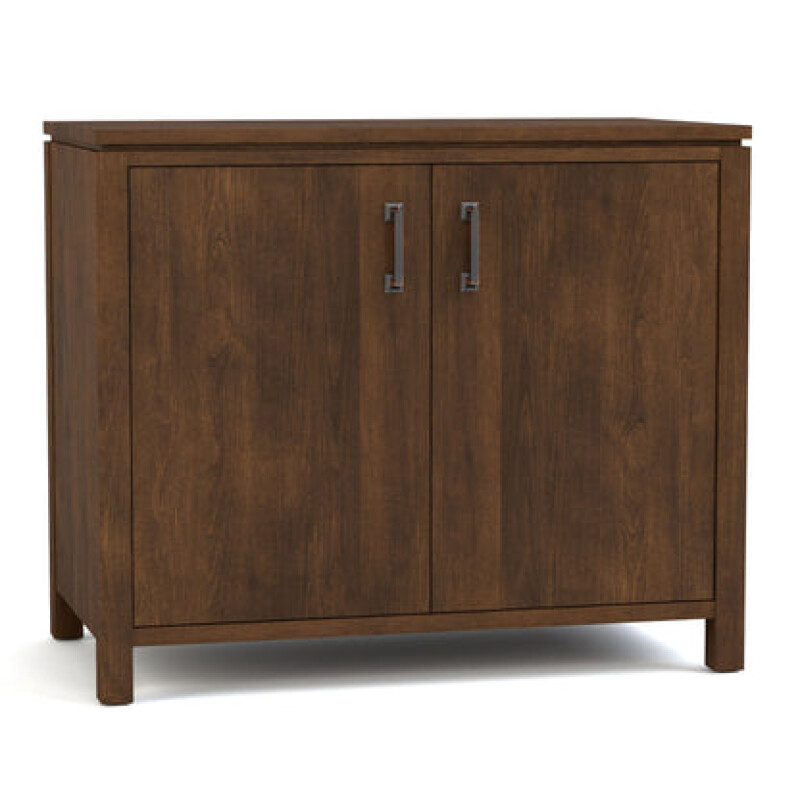 Dwyer Two-Door Cabinet - Without Hutch / 801 Coast / 04 Bronze Square Pull