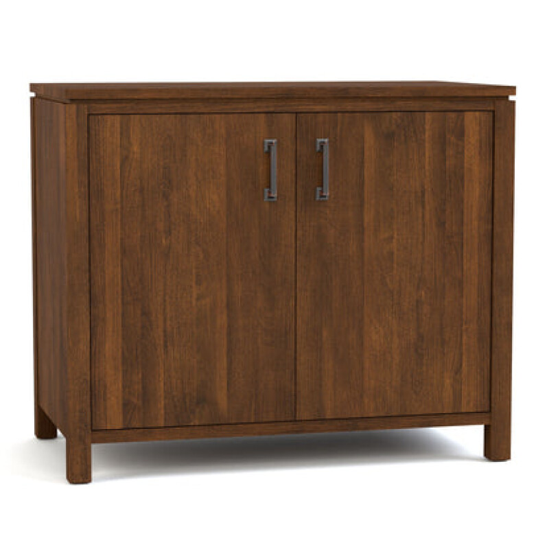 Dwyer Two-Door Cabinet - Without Hutch / 802 Bay / 04 Bronze Square Pull