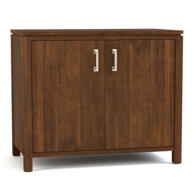 Dwyer Two-Door Cabinet - Without Hutch / 802 Bay / 05 Nickel Square Pull