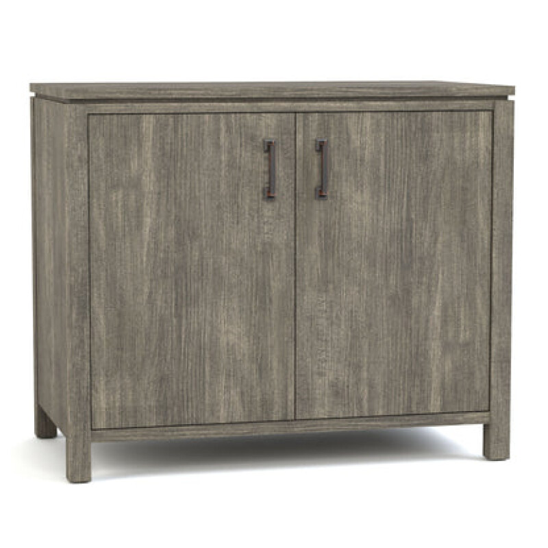 Dwyer Two-Door Cabinet - Without Hutch / 803 Bluff / 04 Bronze Square Pull