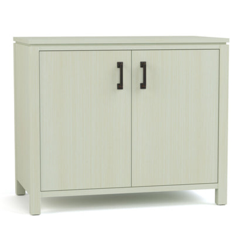Dwyer Two-Door Cabinet - Without Hutch / 804 Ember / 04 Bronze Square Pull