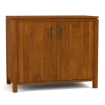 Dwyer Two-Door Cabinet - Without Hutch / 805 Dune / 04 Bronze Square Pull - Image 13