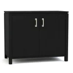 Dwyer Two-Door Cabinet - Without Hutch / 806 Mist / 04 Bronze Square Pull - Image 5