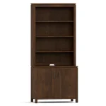 Dwyer Two-Door Cabinet - Without Hutch / 809 Ebony / 04 Bronze Square Pull - Image 29