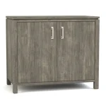 Dwyer Two-Door Cabinet - Without Hutch / 809 Ebony / 04 Bronze Square Pull - Image 9