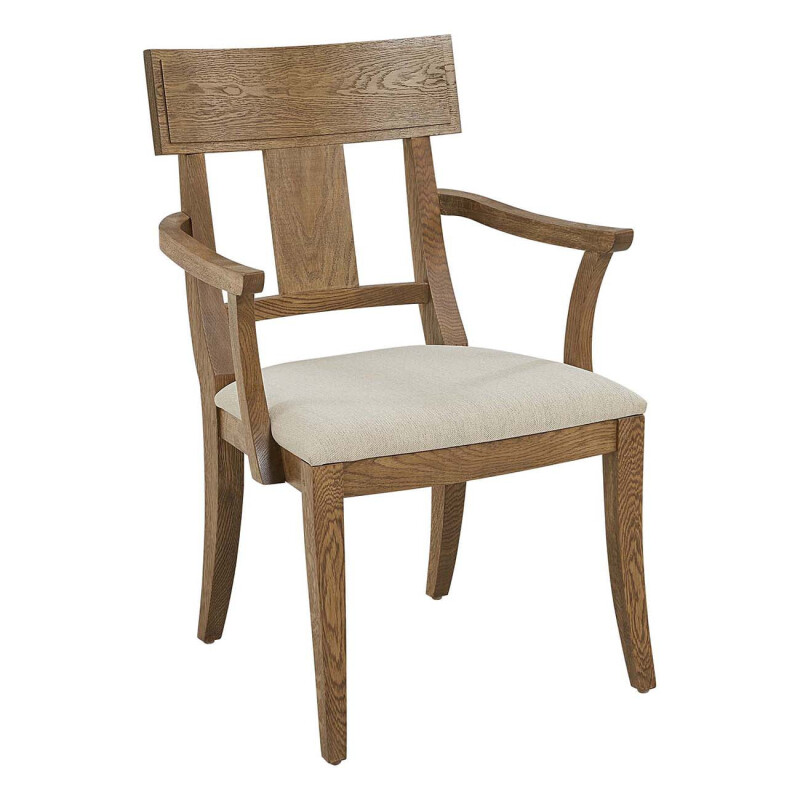 St. Lawrence Curved Arm Chair - Fabric / 4849-19