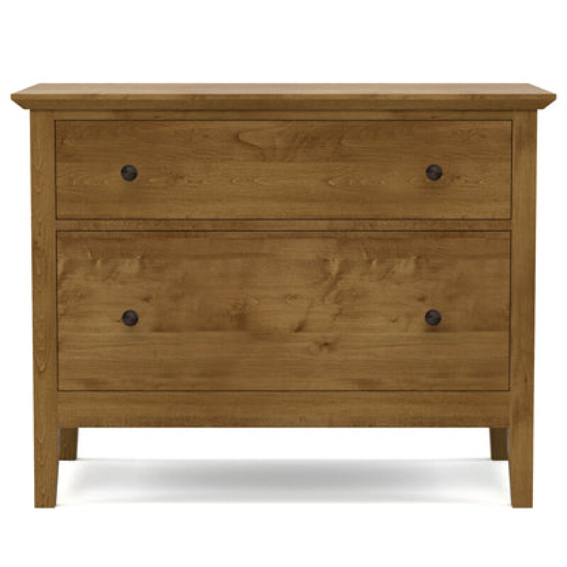 Gable Road Two-Drawer File - 805-Dune / 02-Bronze Knob