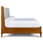 Martine Bed with Upholstered Headboard - California King / Cherry - 91N Bristol / Piazza Pebbble - Image 5
