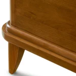 Martine Bed with Upholstered Headboard - King / Cherry - 90N Coventry / Piazza Pebbble - Image 7