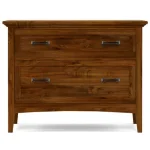 Revere Two-Drawer File - 803-Bluff / 05-Nickel Square Pull - Image 3