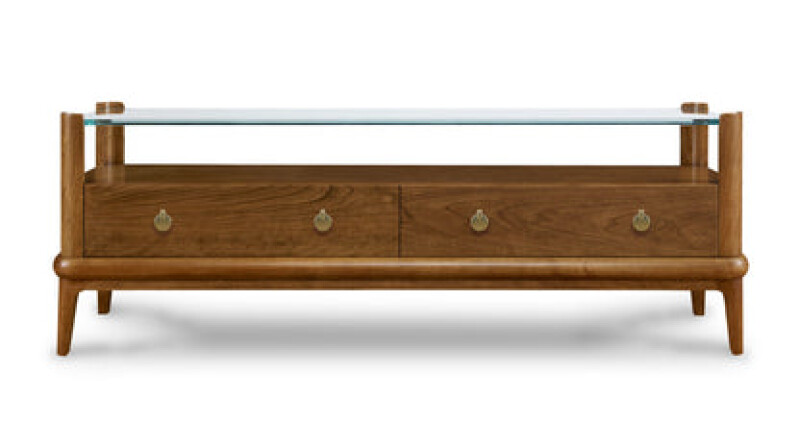 Martine Glass-Top Cocktail Table - 91N-Bristol