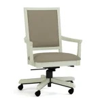 Origins Swivel-Tilt Arm Chair - 806 Mist / 7617-91 Linen - Image 6