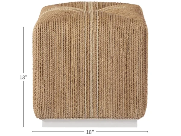 Escape-Coastal Living Home Collection Abaca Cube - Image 6