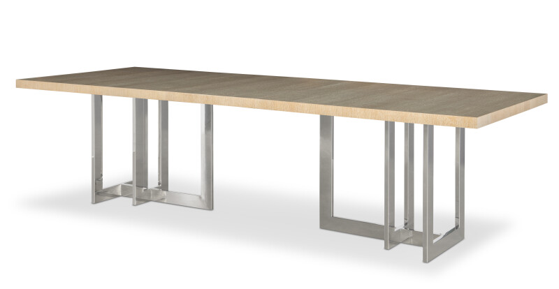 841-308-V1 - Milan Oak Dining Table - Blonde Cerused