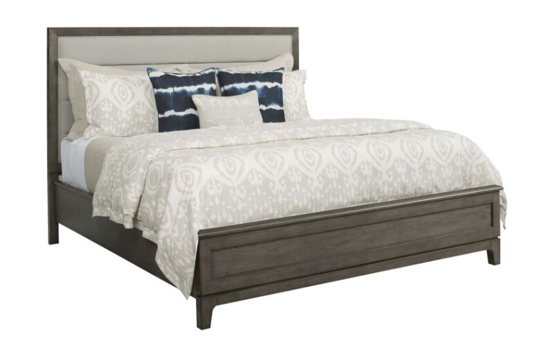 Cascade Ross King Upholstered Panel Bed - Complete