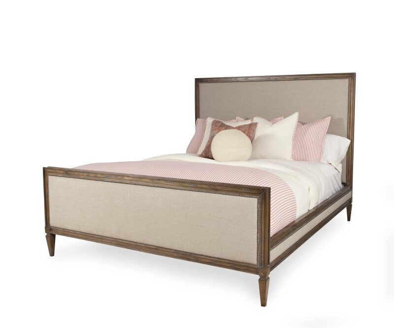 899-175 - Maison ‘47 Upholstered Tall Hb Tall Fb Panel Bed - Queen 5/0