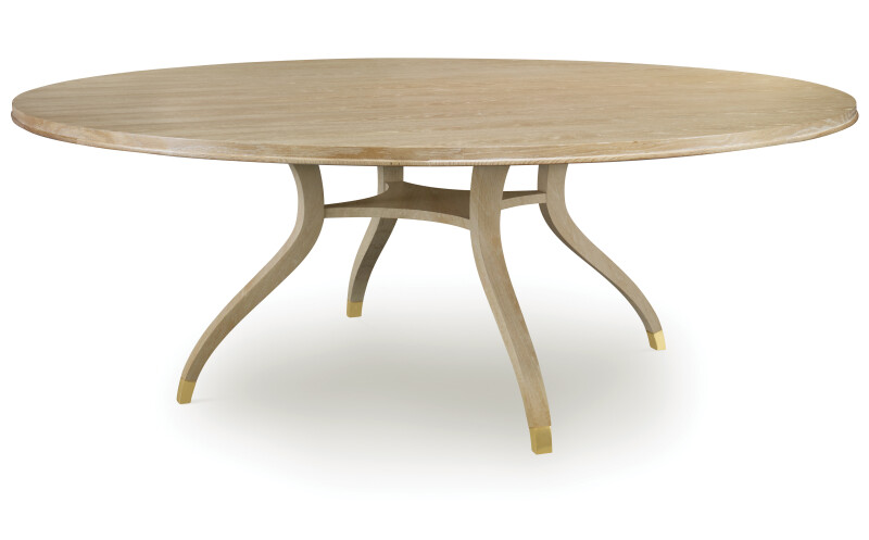 89A-308-V1 - Maison '47 Round 84" Dining Table - Blonde Cerused