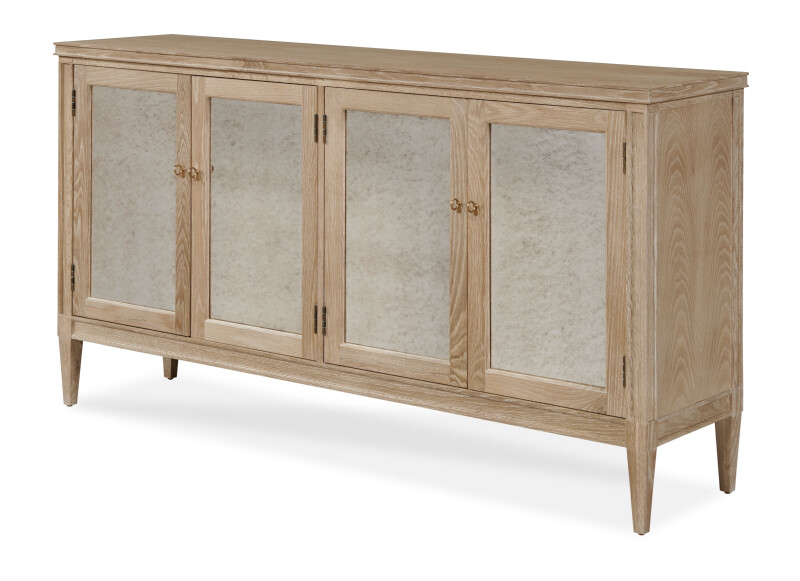 89A-404-V1 - Maison '47 Mirror Front Sideboard - Blonde Cerused