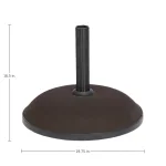 Stained Concrete Umbrella Base - 78 Lbs - Image 5