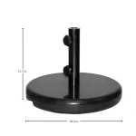 Ebony Granite Umbrella Base - 74 Lbs