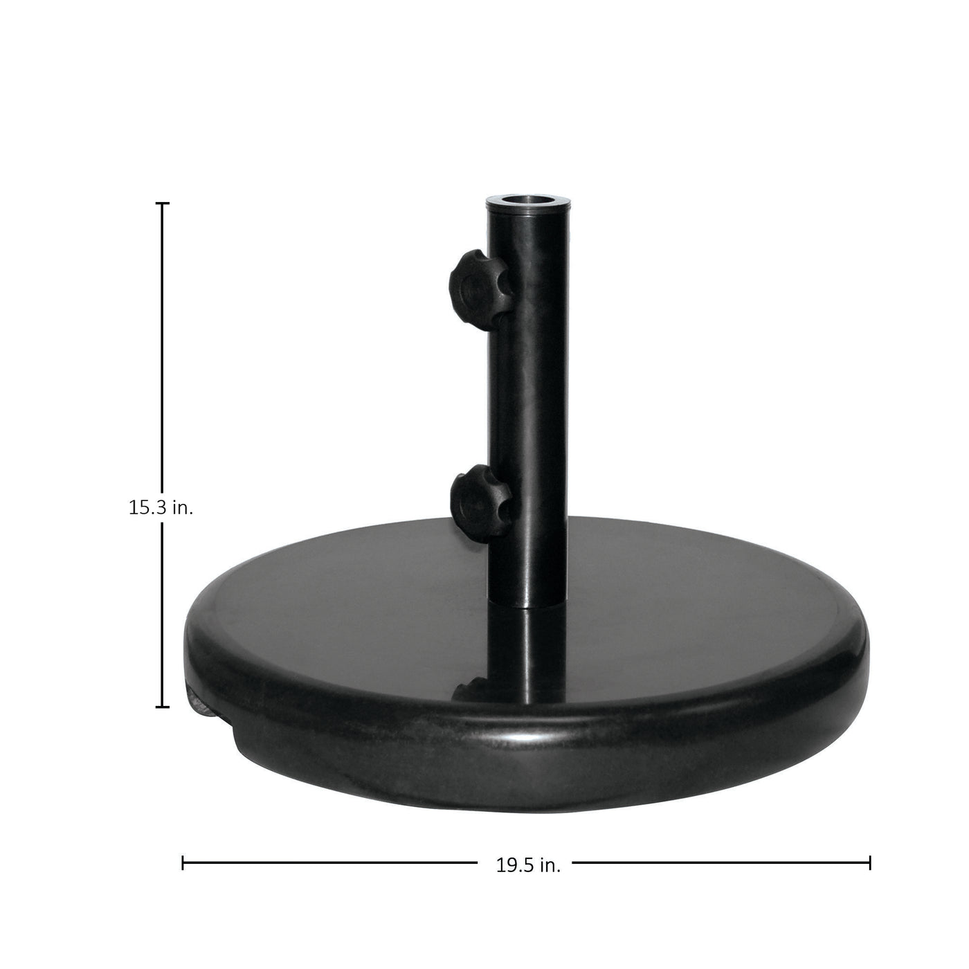 Ebony Granite Umbrella Base - 74 Lbs