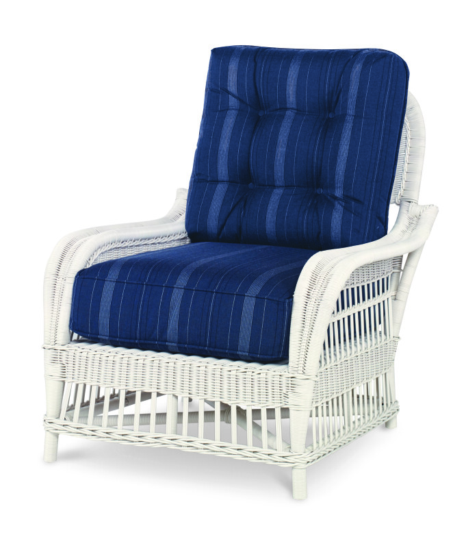 AE-D40-12B - Mainland Wicker Lounge Chair W/ Button Back