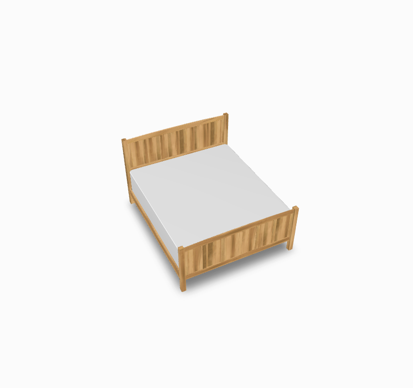 American Craftsman Group Panel Bed