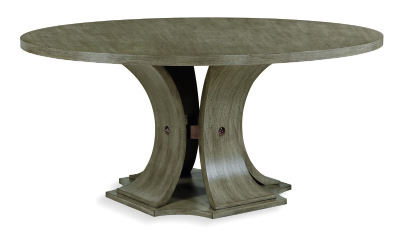 B1B-306 - Sanford 64" Round Dining Table - Greige
