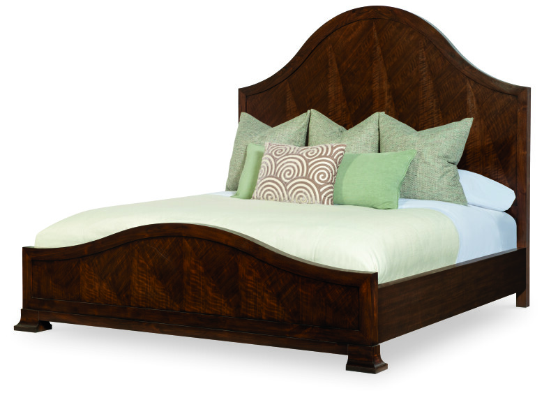 B1H-145 - Mcalpine Wood Panel Bed - Queen Size 5/0