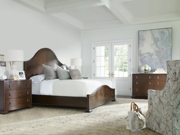 B1H-146 - Mcalpine Wood Panel Bed - King 6/6 - Brunette - Image 4