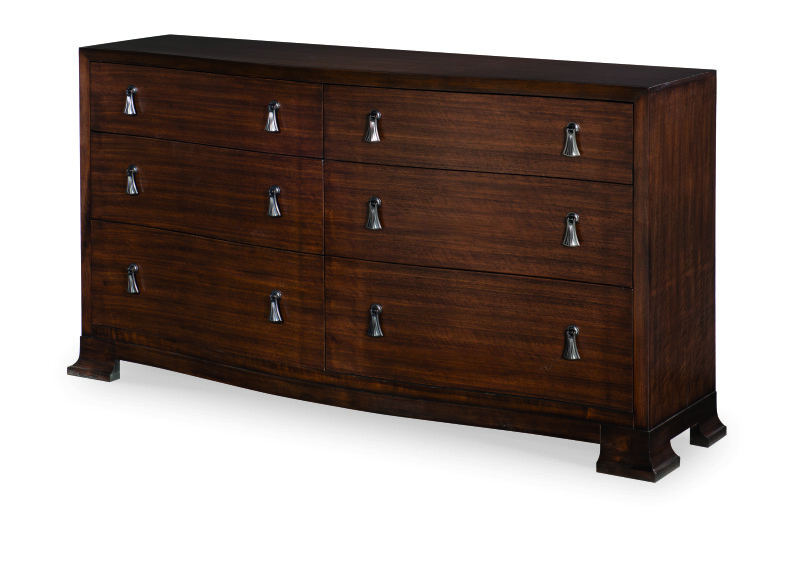 B1H-205 - Frasier Serpentine Dresser - Brunette