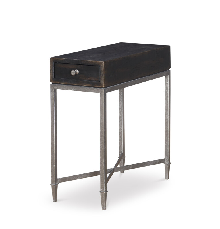 B2B-612 - Charles Chairside Table - Black Rustic