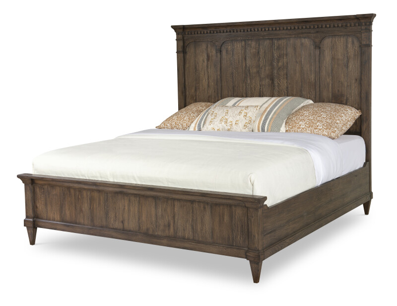 B2H-167 - Montgomery Panel Bed Cal King 6/0 - Brown Rustic