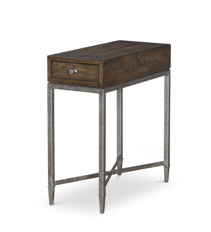 B2H-612 - Charles Chairside Table - Brown Rustic
