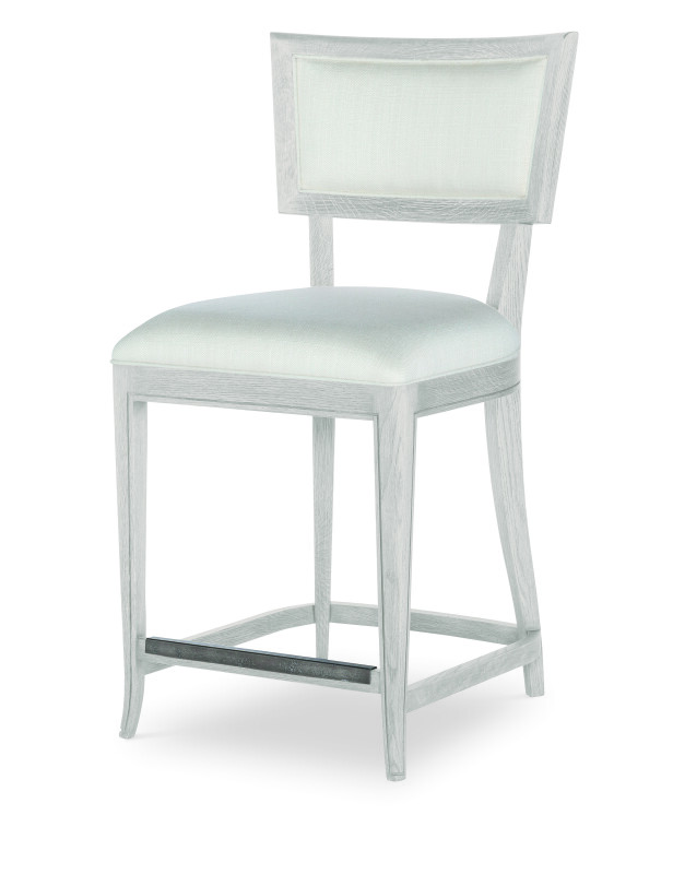 B2W-551C - Liam Counter Stool - White Rustic