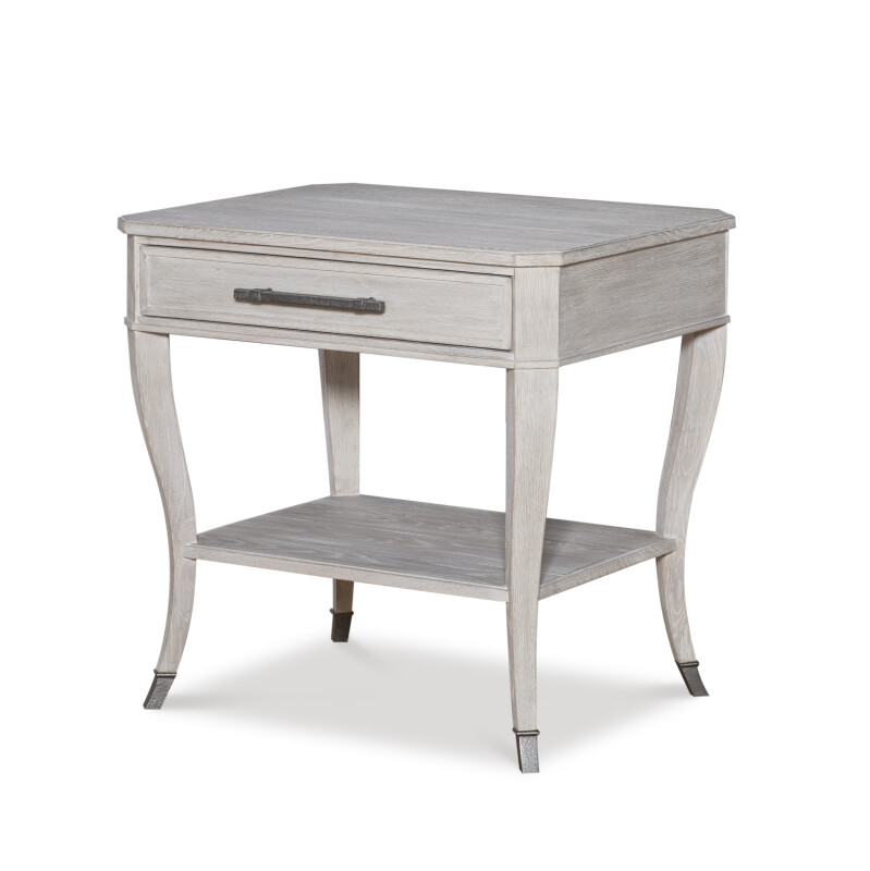 B2W-626 - Benjamin Side Table - White Rustic