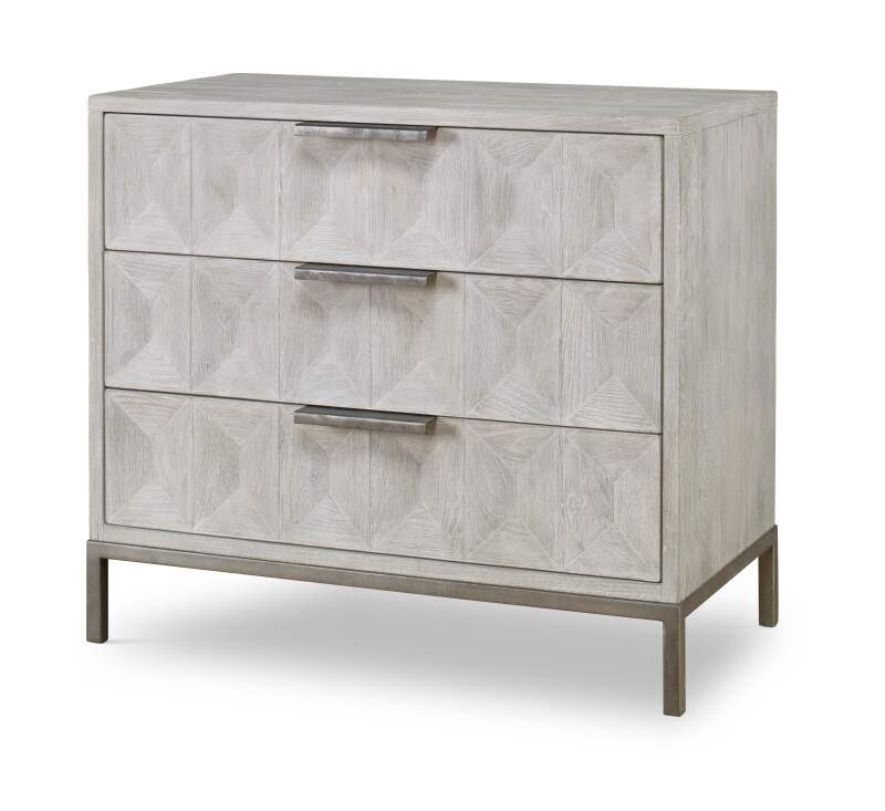 B2W-705 - Elliott Three Drawer Chest - White Rustic