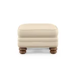Bay Bridge Leather Ottoman - Image 3
