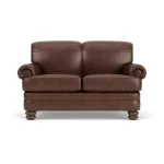 Bay Bridge Leather Loveseat - Image 6