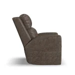 Score Fabric & Leather Power Lift Recliner with Power Headrest & Lumbar - Image 4