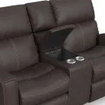 Score Leather Power Reclining Loveseat with Console & Power Headrests & Lumbar - Image 10