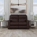 Score Leather Power Reclining Loveseat with Power Headrests & Lumbar - Image 3