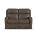 Score Leather Power Reclining Loveseat with Power Headrests & Lumbar - Image 4