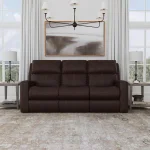 Score Leather Power Reclining Sofa with Power Headrests & Lumbar - Image 6