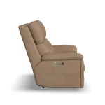Porter Leather Power Reclining Loveseat with Power Headrest & Lumbar - Image 4